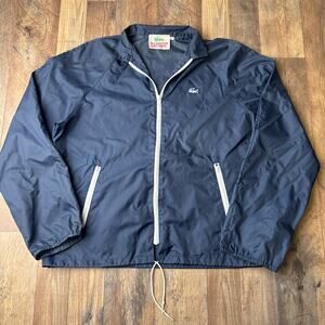 Vintage 80s Lacoste Jacket Men's Large Blue Windbreaker Waterproof Golf‎ 6067